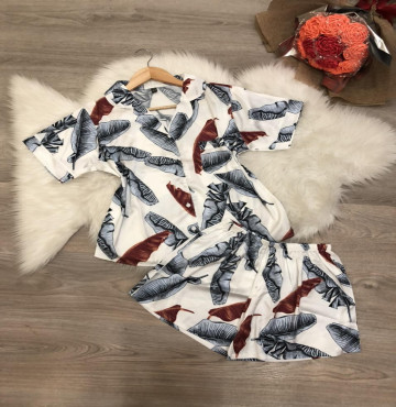 bán buôn set đồ bộ nữ Pijama quần đùi latin
